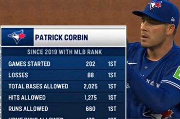 Depuis 2019, Patrick Corbin est premier dans : Jeux commencés, défaites, total autorisé, coups sûrs autorisés, courses autorisées et circuits autorisés.