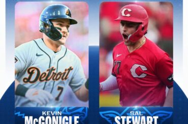 Kevin McGonigle (AL) et Sal Stewart (NL) sont vos recrues du mois !