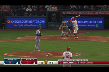 (Point culminant) Les anges quittent les Mets en fin de 10e