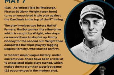 En ce jour de l’histoire du baseball – le 7 mai