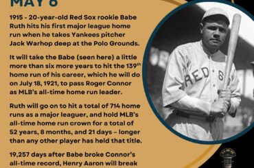 En ce jour de l’histoire du baseball – le 6 mai