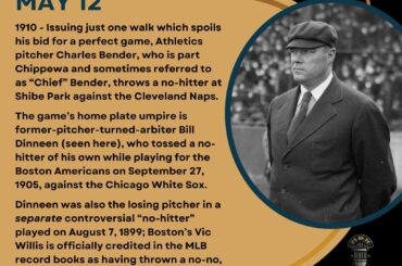 En ce jour de l’histoire du baseball – le 12 mai