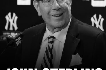 C'est un chagrin d'annoncer le décès de l'ancien animateur radio des Yankees, John Sterling. Volez haut. 🕊️