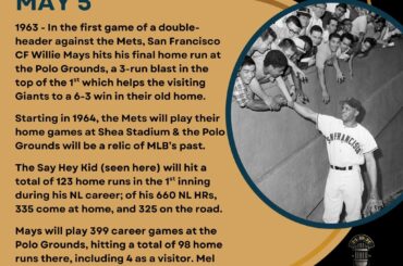En ce jour de l’histoire du baseball – le 5 mai