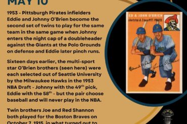 En ce jour de l’histoire du baseball – le 10 mai
