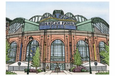 J'ai peint le stade des Brewers, American Family Field !
