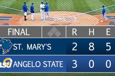 Angelo State et St. Mary's avec un score de box très unique aujourd'hui