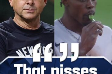 (Talkin Yanks) Aaron Boone n'a pas aimé que Jazz Chisholm Jr. jouait au deuxième but avec une sucette dans la bouche hier soir