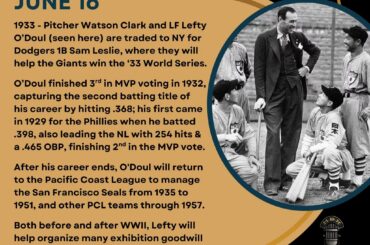 En ce jour de l’histoire du baseball – le 16 juin