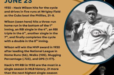 En ce jour de l'histoire du baseball - le 23 juin
